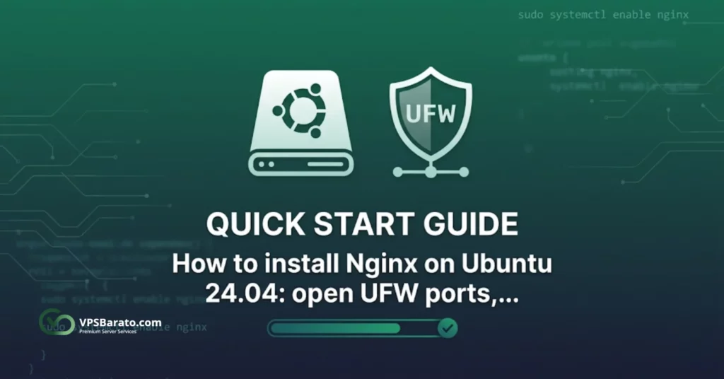 how to install nginx on ubuntu 24.04 featured image